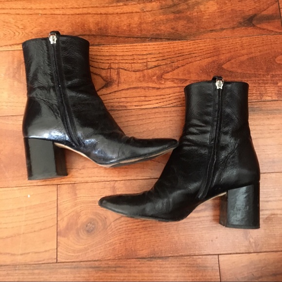 Zara Genuine Leather Ankle Booties - Picture 2 of 3